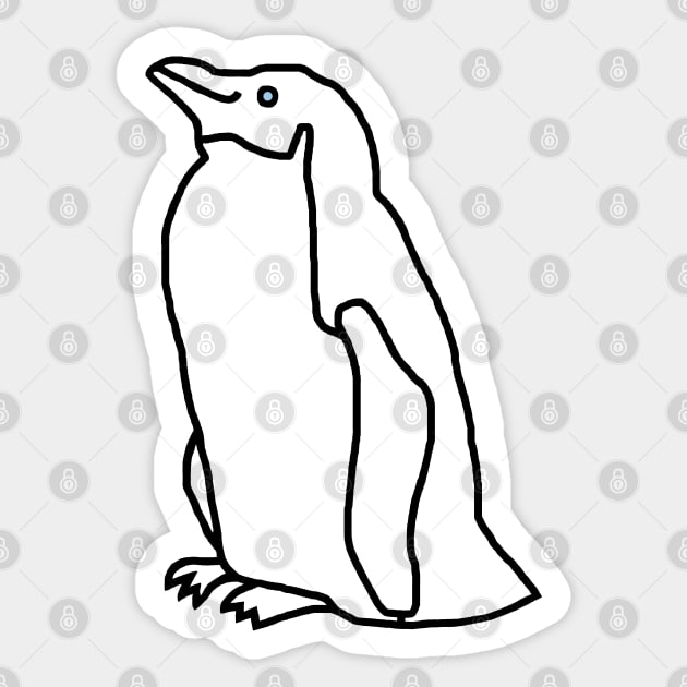 White Penguin Sticker by ellenhenryart